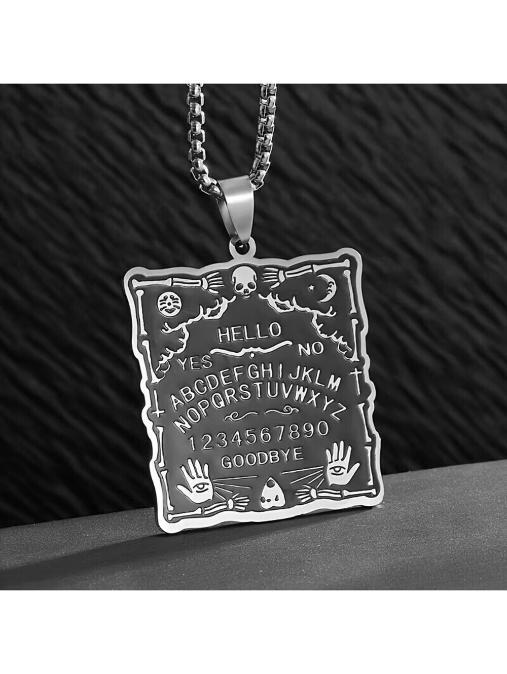 SPIRIT BOARD PENDANT Necklace witchcraft séance esoteric medium goth gothic